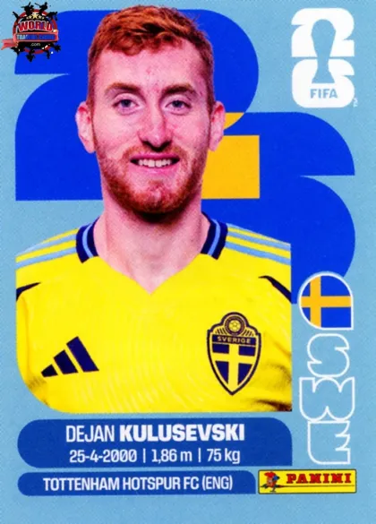 SWE17 Dejan Kulusevski Panini World Cup 2026 2026 SWE17 Dejan Kulusevski Panini World Cup 2026 2026