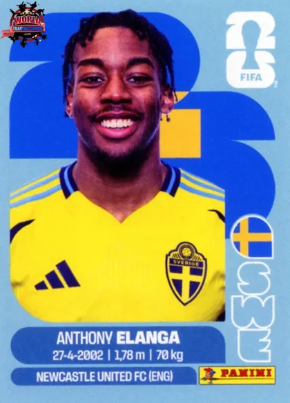SWE18 Anthony Elanga Panini World Cup 2026 2026 SWE18 Anthony Elanga Panini World Cup 2026 2026