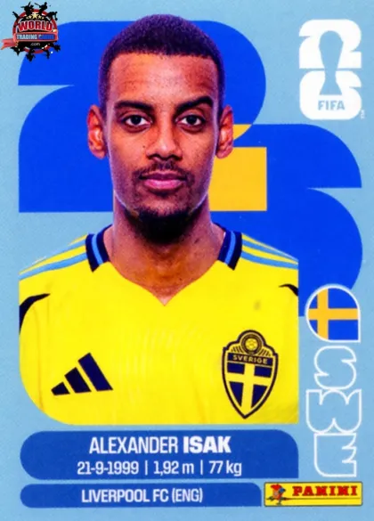 SWE19 Alexander Isak Panini World Cup 2026 2026 SWE19 Alexander Isak Panini World Cup 2026 2026