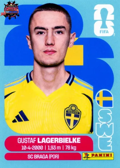 SWE7 Gustaf Lagerbielke Panini World Cup 2026 2026 SWE7 Gustaf Lagerbielke Panini World Cup 2026 2026