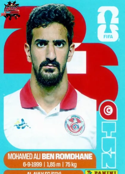 TUN12 Mohamed Ali Ben Romdhane Panini World Cup 2026 2026 TUN12 Mohamed Ali Ben Romdhane Panini World Cup 2026 2026