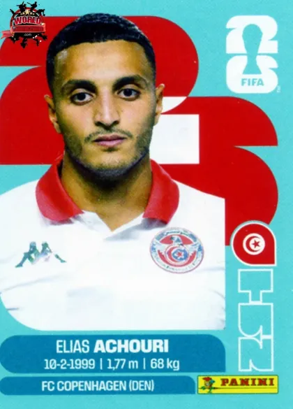 TUN15 Elias Achouri Panini World Cup 2026 2026 TUN15 Elias Achouri Panini World Cup 2026 2026