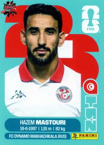 TUN17 Hazem Mastouri Panini World Cup 2026 2026 TUN17 Hazem Mastouri Panini World Cup 2026 2026