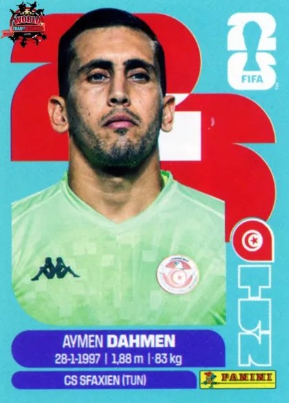 TUN3 Aymen Dahmen Panini World Cup 2026 2026 TUN3 Aymen Dahmen Panini World Cup 2026 2026