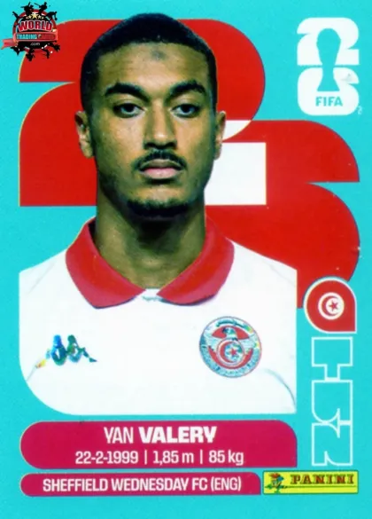 TUN4 Van Valery Panini World Cup 2026 2026 TUN4 Van Valery Panini World Cup 2026 2026