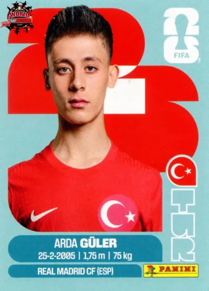 TUR14 Arda Guler Panini World Cup 2026 2026 TUR14 Arda Guler Panini World Cup 2026 2026