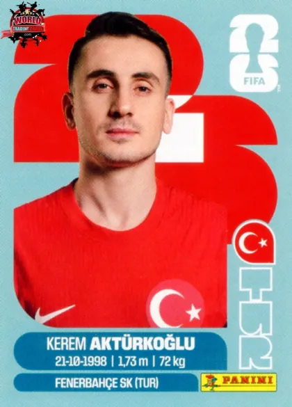TUR19 Kerem Akturkoglu Panini World Cup 2026 2026 TUR19 Kerem Akturkoglu Panini World Cup 2026 2026