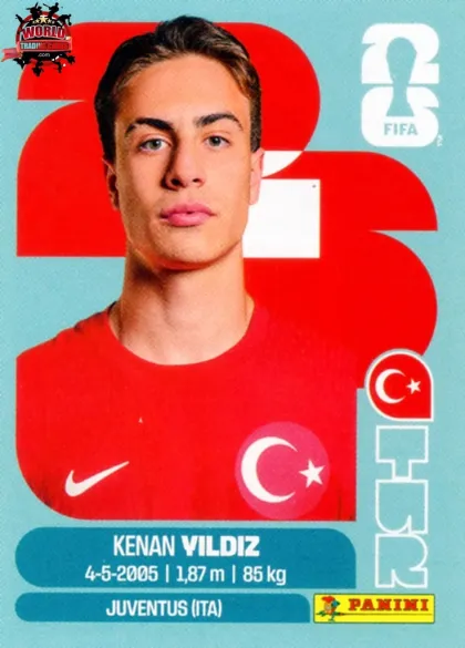 TUR20 Kenan Yildiz Panini World Cup 2026 2026 TUR20 Kenan Yildiz Panini World Cup 2026 2026
