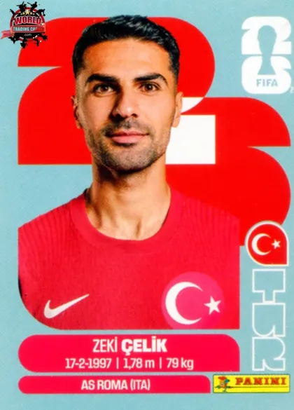 TUR4 Zeki Celik Panini World Cup 2026 2026 TUR4 Zeki Celik Panini World Cup 2026 2026
