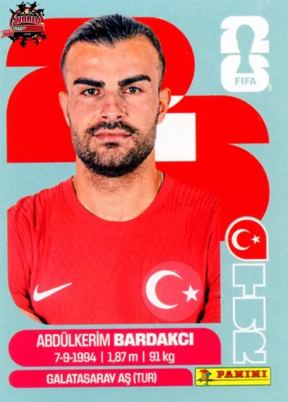 TUR5 Abdulkerim Bardakci Panini World Cup 2026 2026 TUR5 Abdulkerim Bardakci Panini World Cup 2026 2026