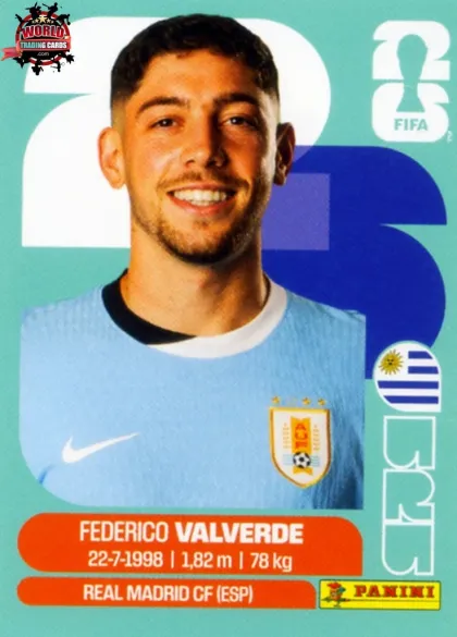 URU10 Federico Valverde Panini World Cup 2026 2026 URU10 Federico Valverde Panini World Cup 2026 2026