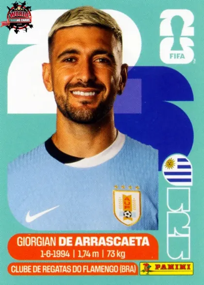 URU11 Giorgian De Arrascaeta Panini World Cup 2026 2026 URU11 Giorgian De Arrascaeta Panini World Cup 2026 2026