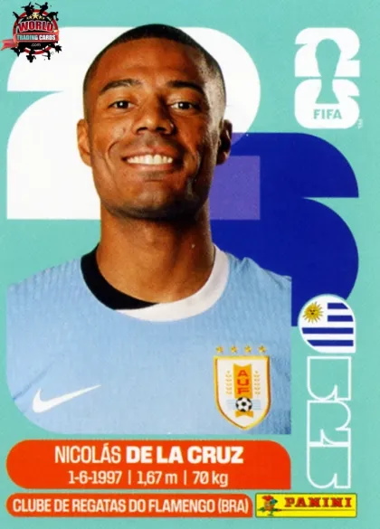 URU15 Nicolás de la Cruz Panini World Cup 2026 2026 URU15 Nicolás de la Cruz Panini World Cup 2026 2026