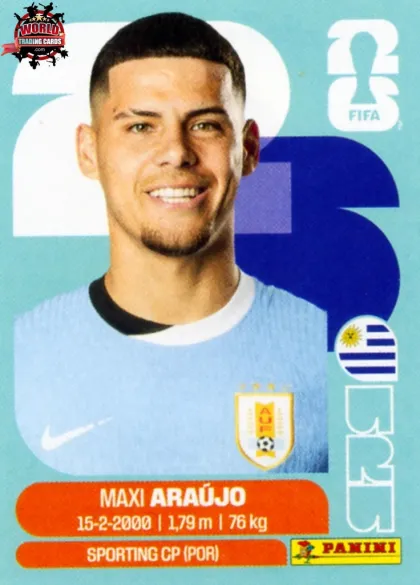 URU16 Maxi Araujo Panini World Cup 2026 2026 URU16 Maxi Araujo Panini World Cup 2026 2026