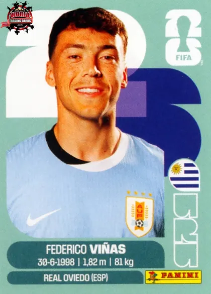URU18 Federico Viñas Panini World Cup 2026 2026 URU18 Federico Viñas Panini World Cup 2026 2026