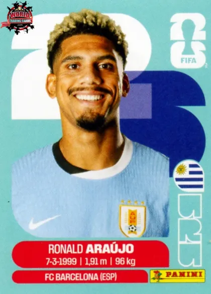 URU4 Ronald Araujo Panini World Cup 2026 2026 URU4 Ronald Araujo Panini World Cup 2026 2026