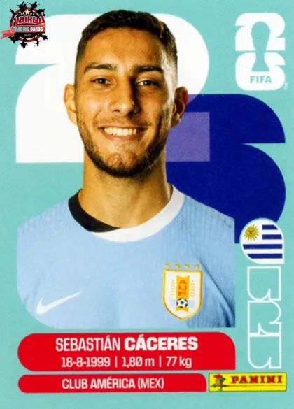 URU6 Sebastian Caceres Panini World Cup 2026 2026 URU6 Sebastian Caceres Panini World Cup 2026 2026