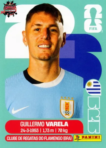 URU8 Guillermo Varela Panini World Cup 2026 2026 URU8 Guillermo Varela Panini World Cup 2026 2026