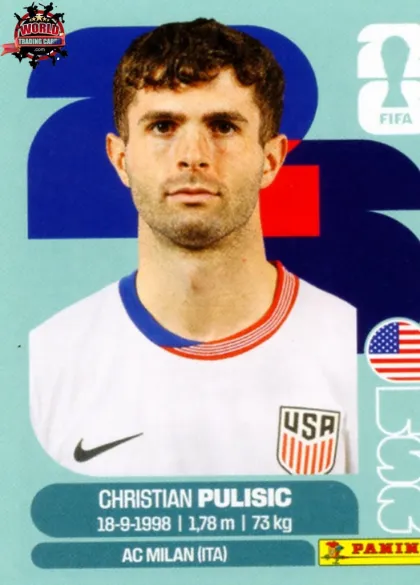 USA16 Christian Pulisic Panini World Cup 2026 2026 USA16 Christian Pulisic Panini World Cup 2026 2026