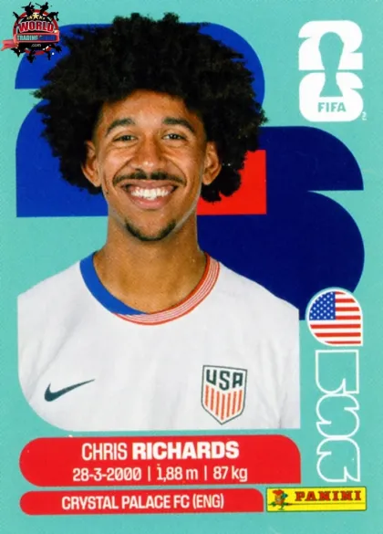 USA3 Chris Richards Panini World Cup 2026 2026 USA3 Chris Richards Panini World Cup 2026 2026
