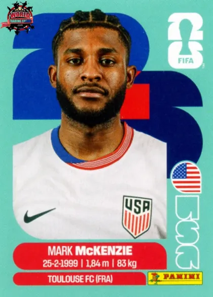 USA5 Mark McKenzie Panini World Cup 2026 2026 USA5 Mark McKenzie Panini World Cup 2026 2026