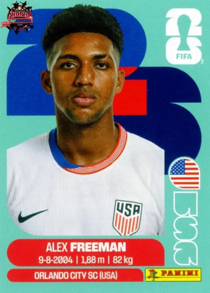 USA6 Alex Freeman Panini World Cup 2026 2026 USA6 Alex Freeman Panini World Cup 2026 2026