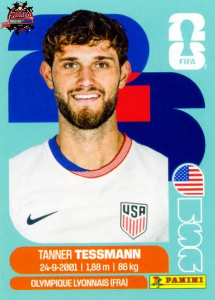 USA9 Tanner Tessmann Panini World Cup 2026 2026 USA9 Tanner Tessmann Panini World Cup 2026 2026