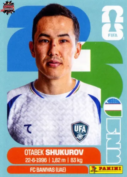 UZB11 Otabek Shukurov Panini World Cup 2026 2026 UZB11 Otabek Shukurov Panini World Cup 2026 2026