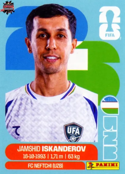 UZB12 Jamshid Iskanderov Panini World Cup 2026 2026 UZB12 Jamshid Iskanderov Panini World Cup 2026 2026