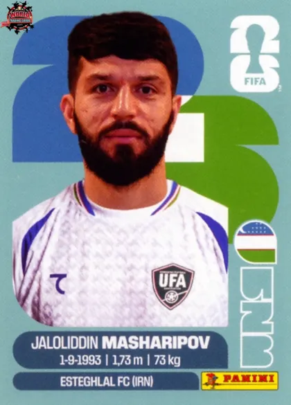 UZB18 Jaloliddin Masharipov Panini World Cup 2026 2026 UZB18 Jaloliddin Masharipov Panini World Cup 2026 2026