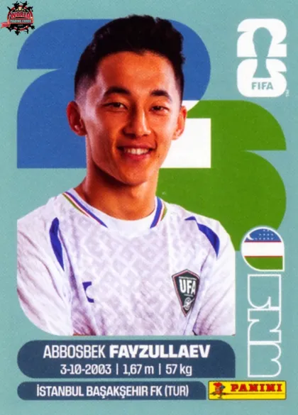 UZB20 Abbosbek Fayzullaev Panini World Cup 2026 2026 UZB20 Abbosbek Fayzullaev Panini World Cup 2026 2026