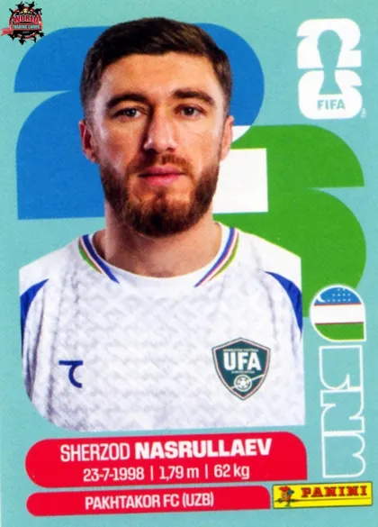 UZB4 Sherzod Nasrullaev Panini World Cup 2026 2026 UZB4 Sherzod Nasrullaev Panini World Cup 2026 2026