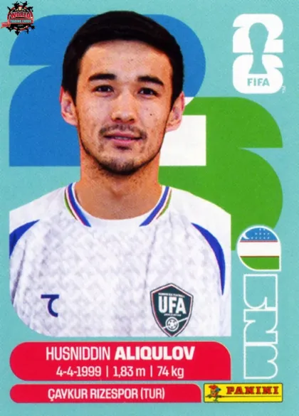 UZB6 Husniddin Aliqulov Panini World Cup 2026 2026 UZB6 Husniddin Aliqulov Panini World Cup 2026 2026