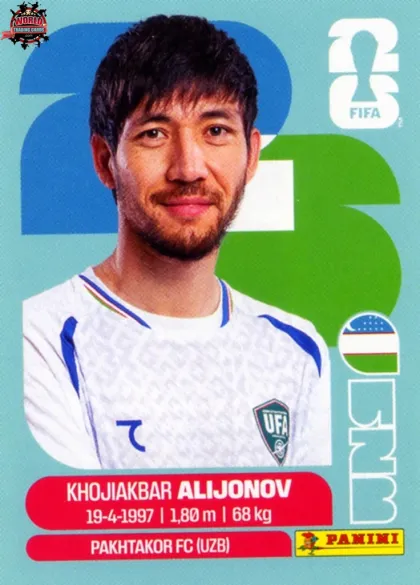 UZB8 Khojiakbar Alijonov Panini World Cup 2026 2026 UZB8 Khojiakbar Alijonov Panini World Cup 2026 2026