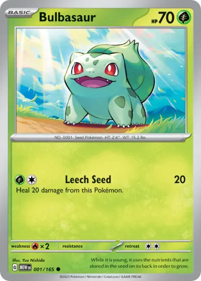 1 Bulbasaur 151 2023