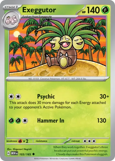 103 Exeggutor 151 2023 103 Exeggutor 151 2023