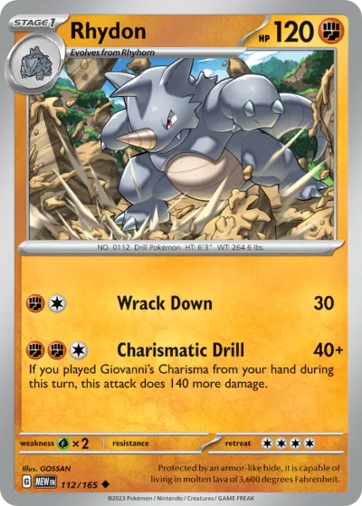 112 Rhydon 151 2023 112 Rhydon 151 2023