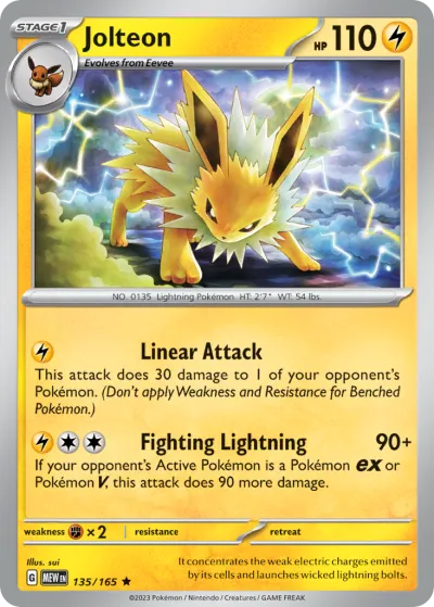 135 Jolteon 151 2023 135 Jolteon 151 2023