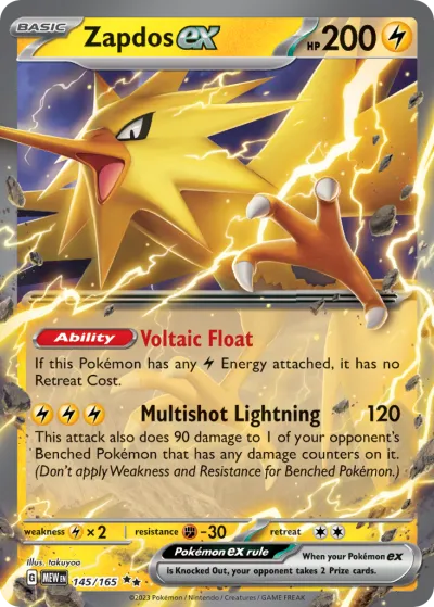 145 Zapdos ex 151 2023 145 Zapdos ex 151 2023