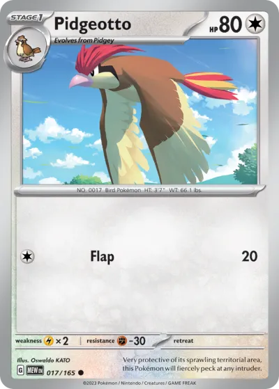17 Pidgeotto 151 2023