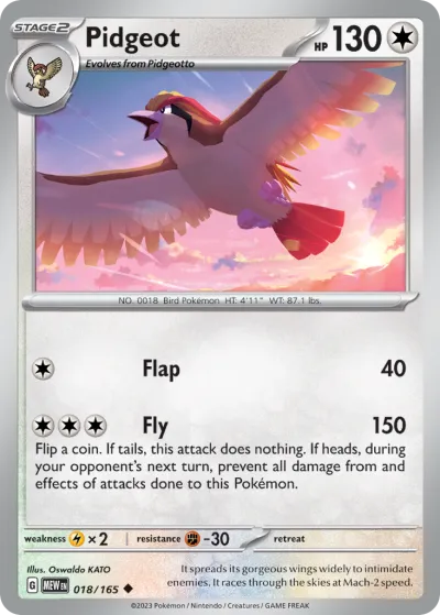 18 Pidgeot 151 2023