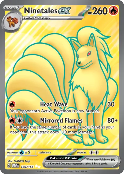 186 Ninetales ex 151 2023 186 Ninetales ex 151 2023