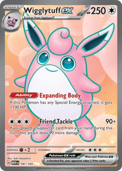 187 Wigglytuff ex 151 2023 187 Wigglytuff ex 151 2023
