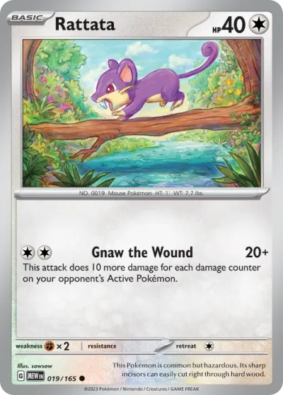 19 Rattata 151 2023