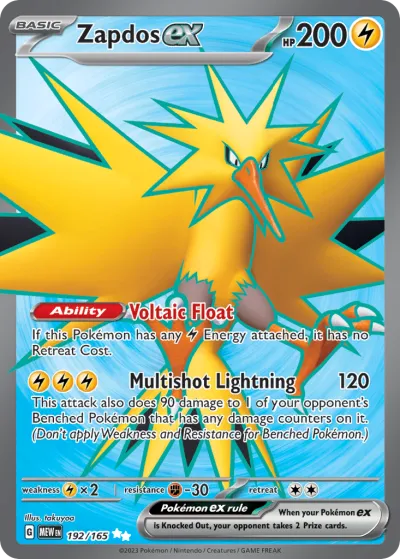 192 Zapdos ex 151 2023 192 Zapdos ex 151 2023