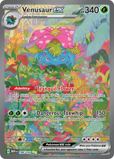 198 Venusaur ex 151 2023 198 Venusaur ex 151 2023