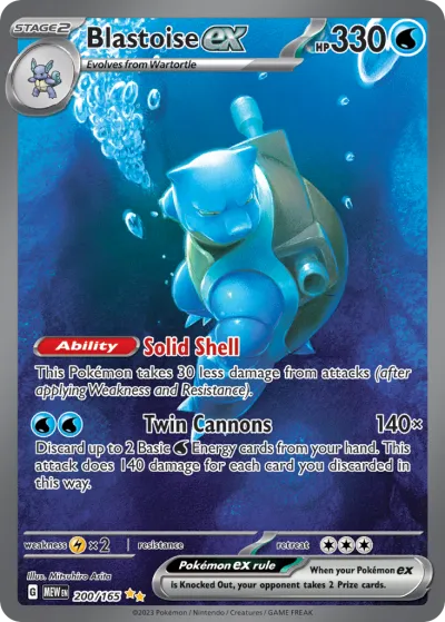 200 Blastoise ex 151 2023 200 Blastoise ex 151 2023