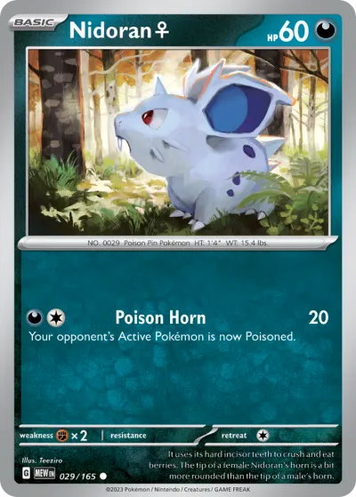 29 Nidoran ♀ 151 2023 29 Nidoran ♀ 151 2023