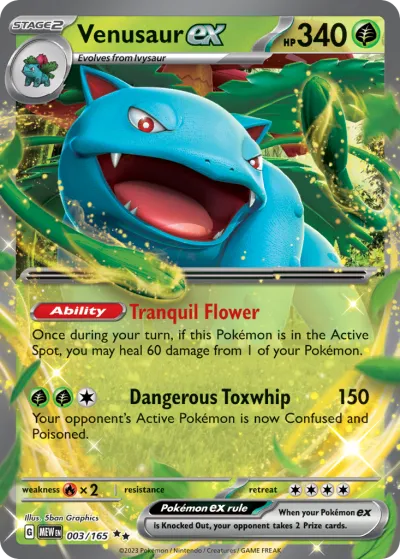 3 Venusaur ex 151 2023