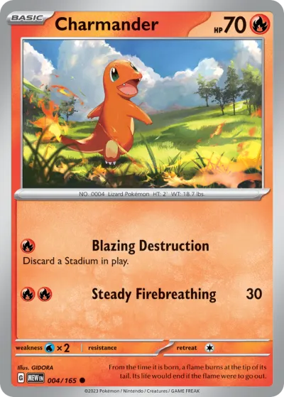 4 Charmander 151 2023